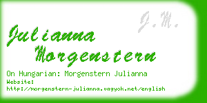 julianna morgenstern business card